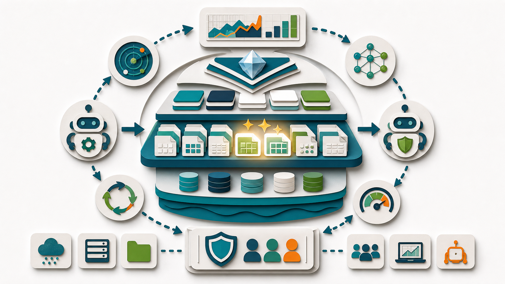 Open lakehouse operating model for event-driven compaction